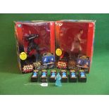 Two boxed Star Wars Episode 1 Interactive Talking figures of Dark Maul and Obi-Wan Kenobi. Made in