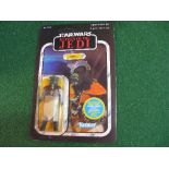 Star Wars Return Of The Jedi Klaatu carded figure on a 65 back. Bubble clear and dented but not
