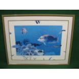 Jo Anne Hook, Limited Edition coloured print No. 142/900 titled Clown Amongst Fishes, signed in