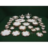 Collection of Royal Albert Old Country Roses pattern tea and dinner ware to comprise: six dinner