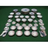 Collection of late 20th century oriental pattern dinnerware to comprise: plates, bowls and spoons