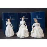 Three Boxed Royal Doulton Collectors Club Figurines - Joy, Amanda and Harmony