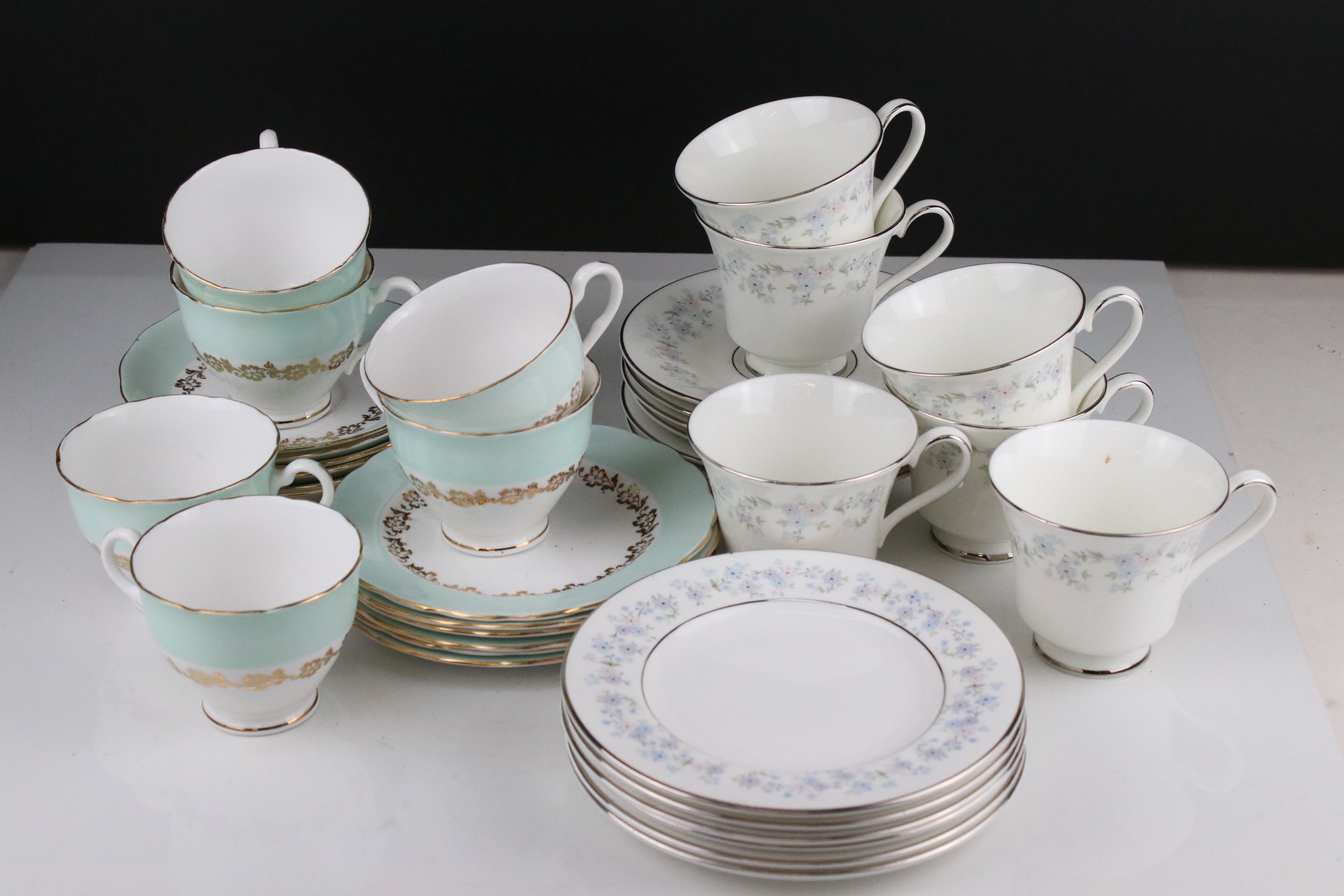 Collection of vintage trios, to include Royal Doulton & Princess China