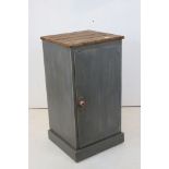 Pine Part Painted Cupboard, the single door opening to shelves, 49cms wide x 93cms high