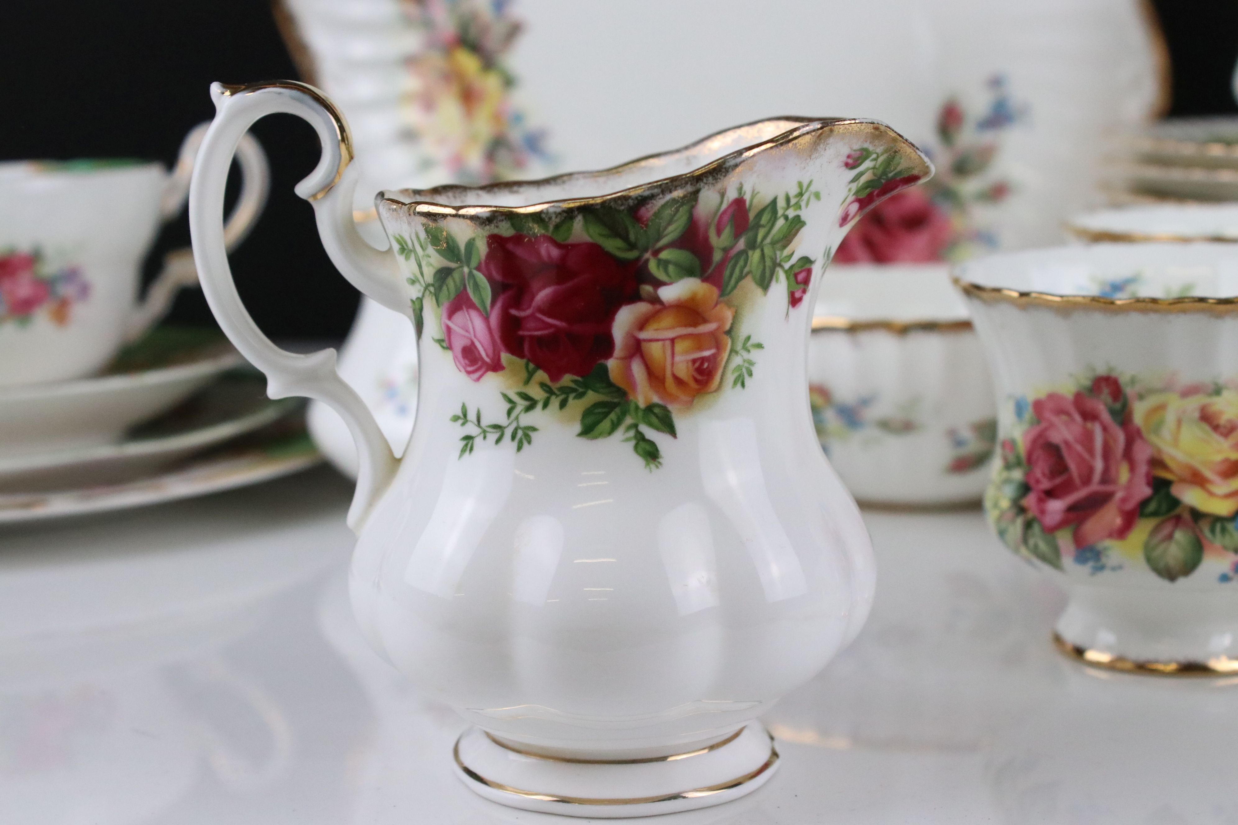 Two Part Paragon Tea Sets including Grandma Roses ( 5 tea cups, 6 saucers, 6 tea plates and sandwich - Image 4 of 8