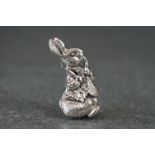 Silver Peter Rabbit style brooch