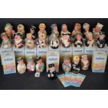 Collection of Twenty Five Royal Doulton ' Doultonville ' Toby Jugs (twenty one with boxes)