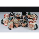 Collection of Fifteen Small Royal Doulton Character Jugs