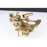 Brass marine sextant