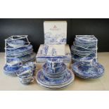 Large Collection of Spode Italian Blue and White Tea and Dinner Ware including 9 Cups, 7 Saucers,