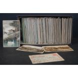 Collection of 400+ early 20th century postcards, to include topographical, comic, sporting etc