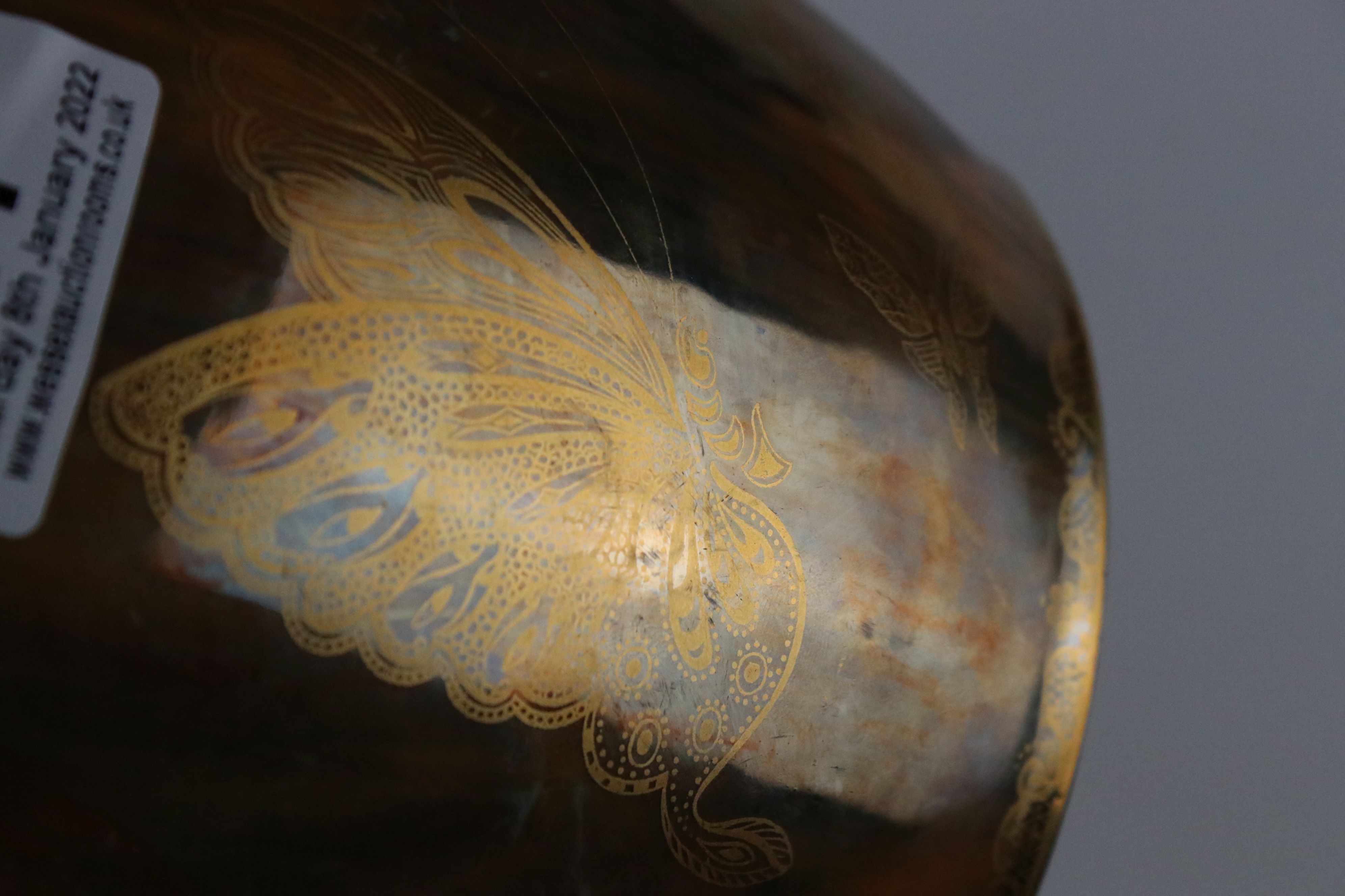 1920s Wedgwood gold lustre butterfly patterned vase by Daizy Makeig-Jones, pattern no. Z4830 - Bild 5 aus 7