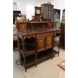 Late 19th / Early 20th century century Rosewood Side Cabinet / Sideboard, inlaid with urns and