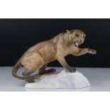 Beswick Matt Puma on Rock, model 1702