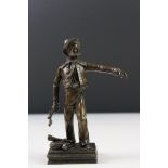Cast Bronze Figure of a Victorian Sailor, 13cms high