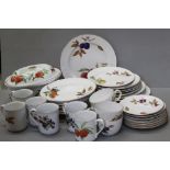 Quantity of Royal Worcester ' Evesham ' Dinner and Tea Ware including 3 Dinner Plates, 6 Side