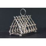 Silver plated rifle style toast rack