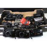 Tray of Canon, Olympus and Yashica 35mm Cameras including a range of Sure Shots