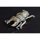 Metal figure of a stag beetle, length approx. 5cm