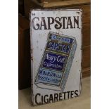 Enamel Advertising Sign - Capstan Cigarettes ' with an image of a box of medium strength Capostan