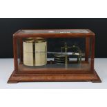 Early 20th century Oak and Glass Cased ' Negretti & Zambra of London ' Barograph, with lacquered