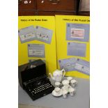 Mixed Lot including 1920's / 30's Coffee Set, Cased Underwood Standard Portable Typewriter and Two