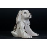 Rye Pottery Model of a Seated Dog, 18cms high