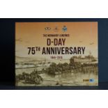 A The Normandy Landings D-Day 75th Anniversary silver and gold coin set.