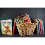 A collection of vintage children's books and annuals.