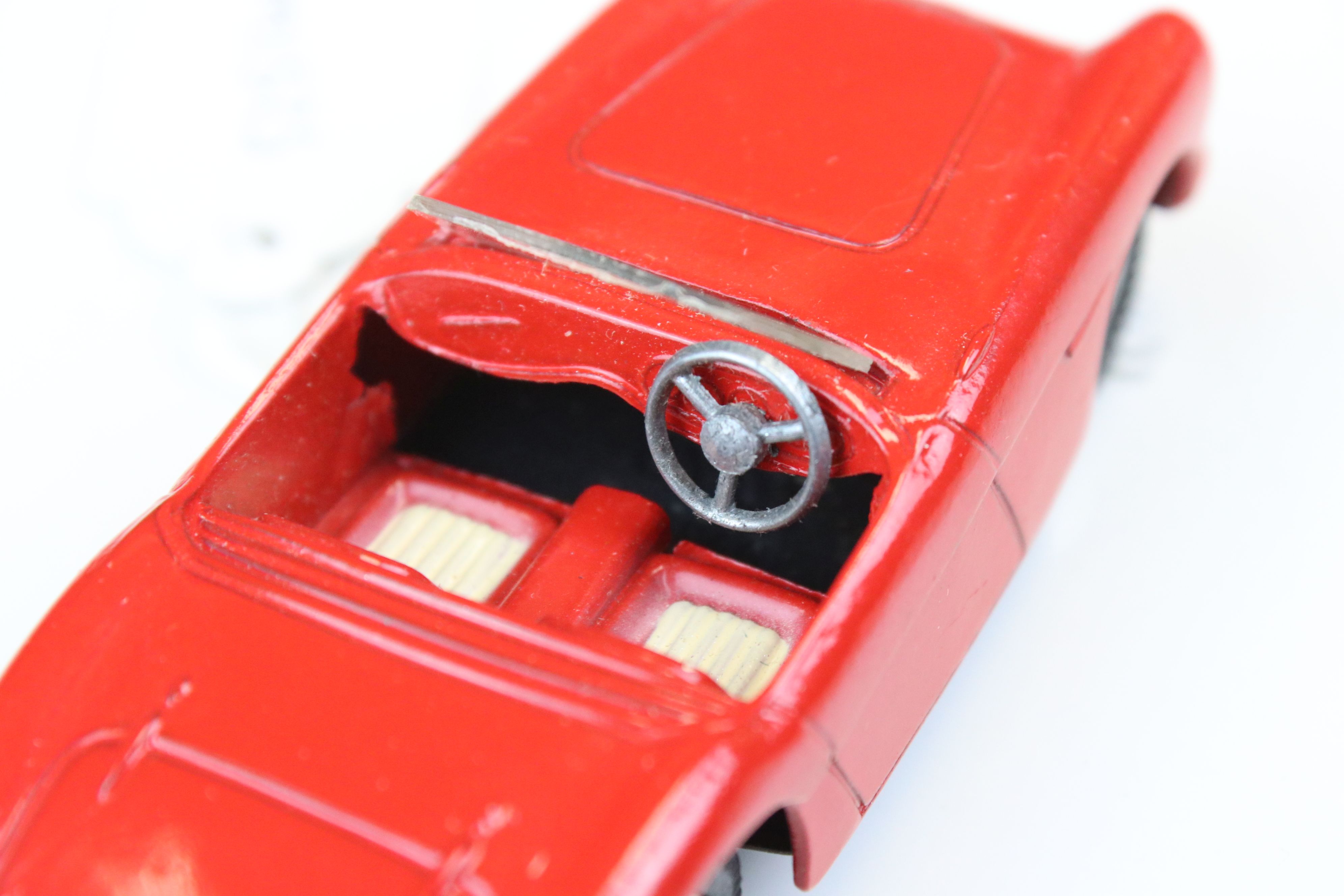Boxed Corgi 300 Austin Healey Sports Car in red, diecast excellent with ex windscreen, box tatty - Image 5 of 9