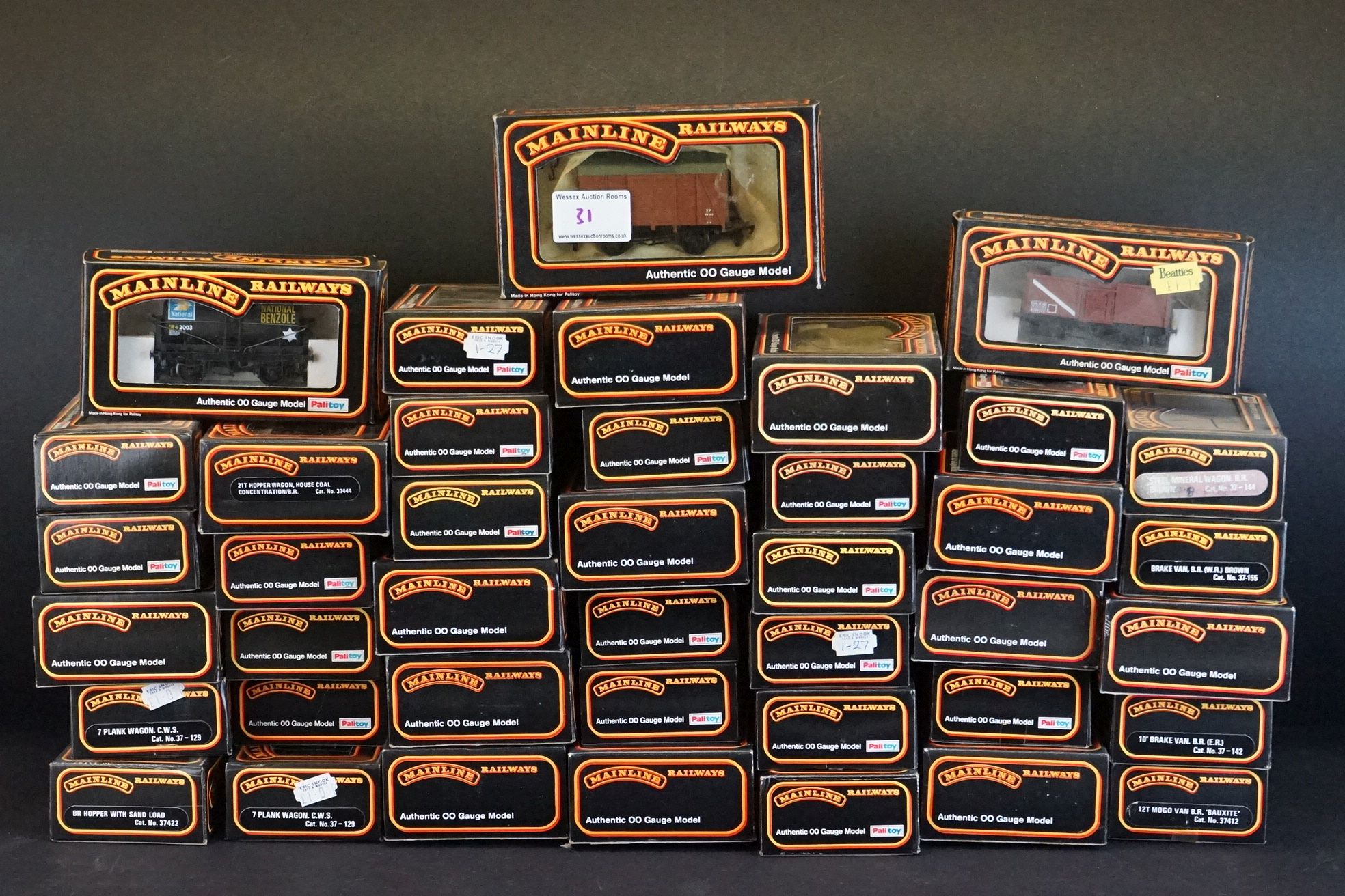 Collection of 41 boxed Palitoy Mainline items of rolling stock, all vans and wagons to include 37402