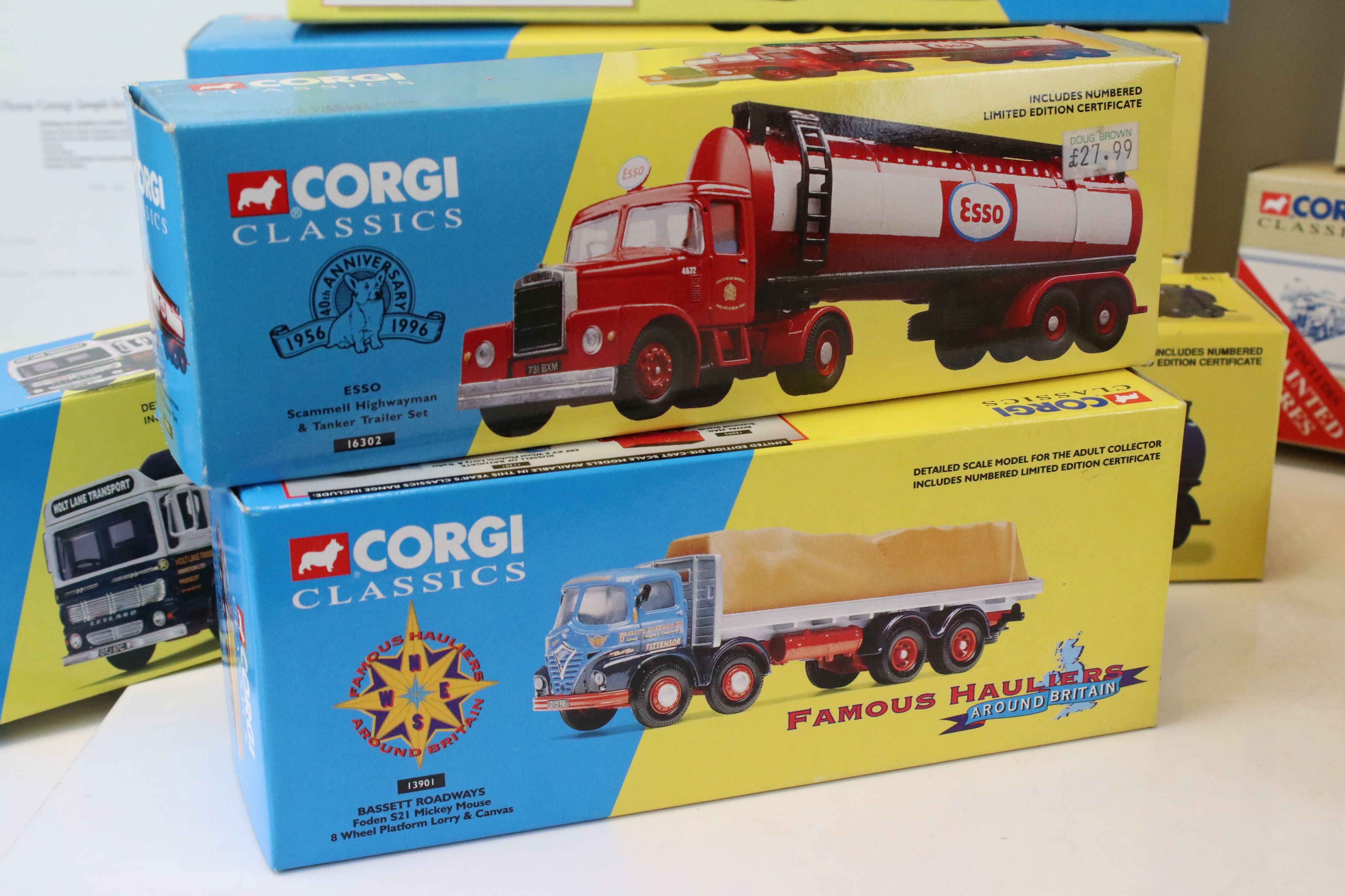 16 Boxed Corgi Classics diecast models to include 27601 Atkinson 8 Wheel Truck & Trailer with - Image 3 of 11