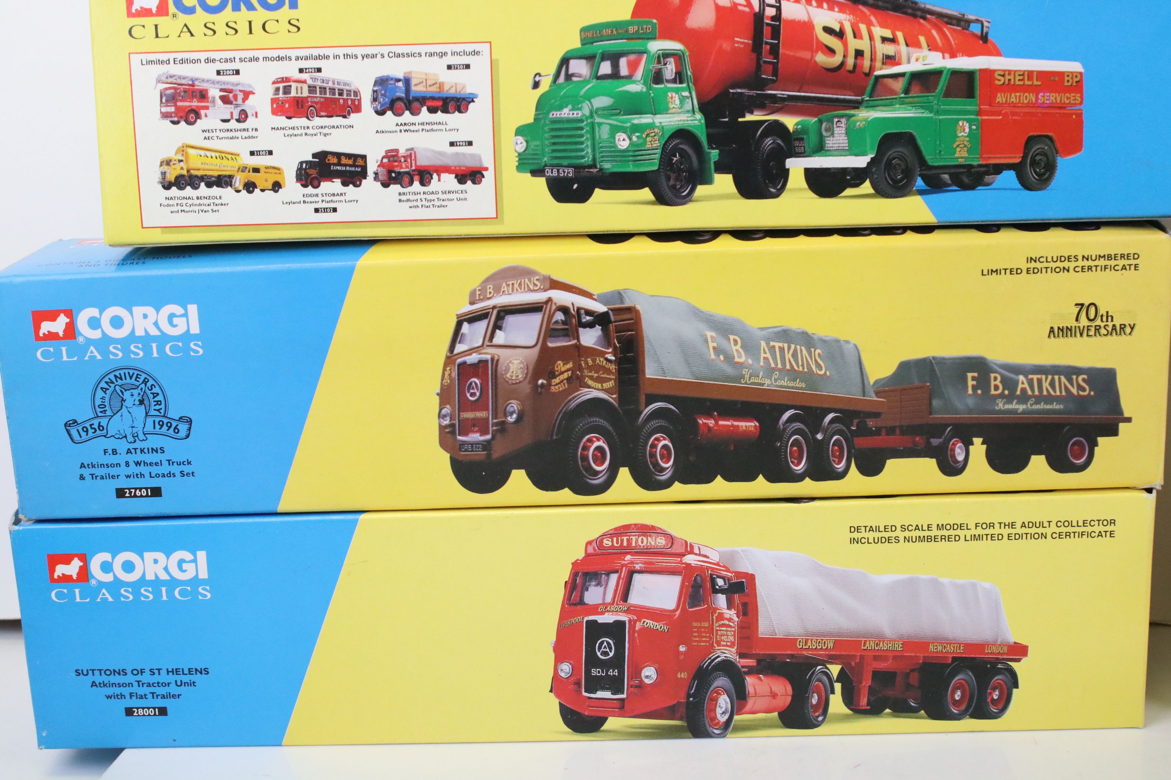 16 Boxed Corgi Classics diecast models to include 27601 Atkinson 8 Wheel Truck & Trailer with - Image 7 of 11