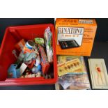 Quantity of vintage toys & collectables to include boxed Binatone TV Game, carded Wombles candle