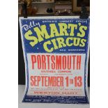 Billy Smart's Circus, circa 1969, an original vintage advertising poster for Billy Smart's Circus