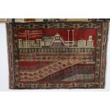 Pictorial Old Baluchi Rug, 128cms x 90cms