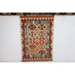 Woollen Hand Knotted Chobi Kilim Rug, 119cms x 83cms