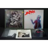 Vinyl - 3 Japan LP's to include Quiet Life, Oil On Canvas, Assemblage, and the 12" single