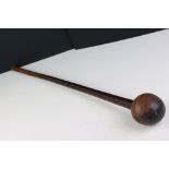 Late 19th / Early 20th century African Lignum Vitae Knobkerrie, 70cm long