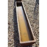 Antique Cast Iron Feed Trough / Garden Planter, 181cm long x 13cm high