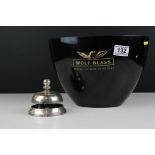 Wolf Blass Australian wine advertising ice bucket & a silver plated hotel / desk bell