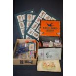 Mixed Lot including Carl Anderson ' Henry ' Cigarette Card Album, various other Cigarette Cards,