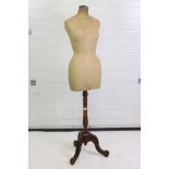 19th / Early 20th century ' Stockman of Paris ' Shop / Dressmakers Female Mannequin raised on an