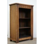 Small oak bookcase with shelves