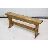 Pine kitchen bench, approx. 42" long