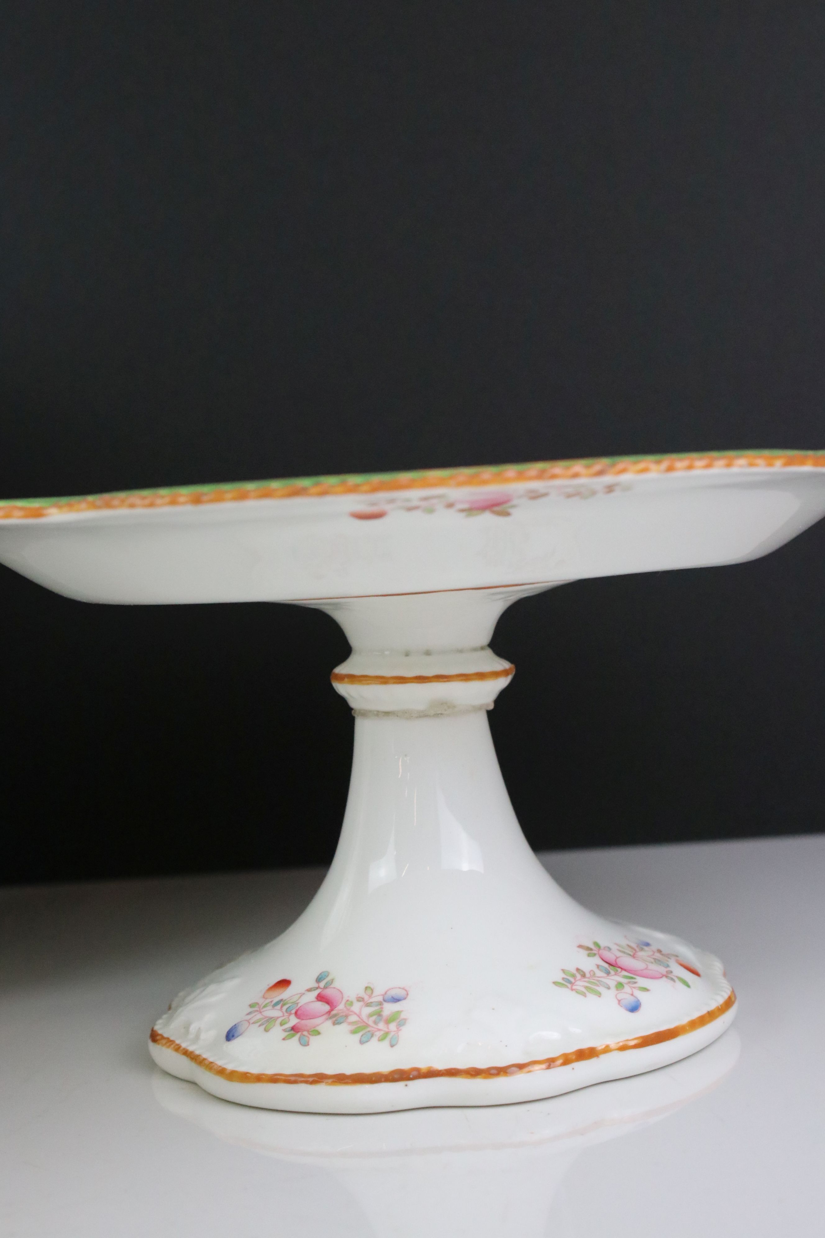 Early 20th century William A Adderley & Co ' Cuckoo ' Dessert Set comprising Comport, Two Bowls - Image 7 of 11