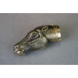 Brass horse head vesta case