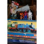 Group of toys to include Lego Robotics, Hornby Thomas and Friends Train Set, Star Wars models &