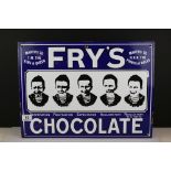 Advertising - Enamel ' Fry's Chocolate Five Boys ' Sign, circa 1970's, 51cm x 38cm