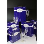 Royal Doulton ' Monique ' Cut Glass Crystal comprising 6 Wine Glasses and 6 Champagne Flutes, all
